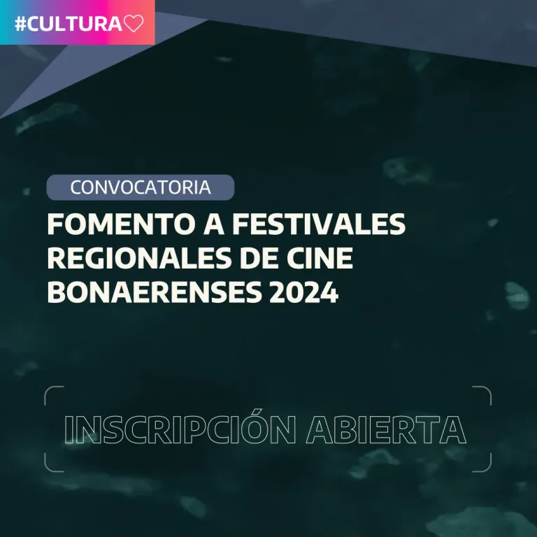 Programa temporal de Fomento a Festivales Regionales de Cine y contenidos audiovisuales bonaerenses