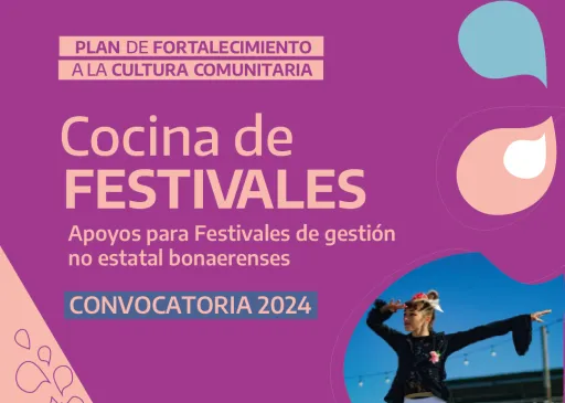 Abrió la inscripción al programa Cocina de Festivales