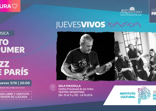 Llega el jazz al Teatro Argentino con el ciclo “Jueves Vivos”