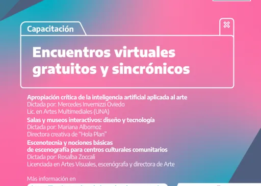 El Instituto Cultural ofrece nuevas capacitaciones gratuitas para trabajadores de ámbitos culturales