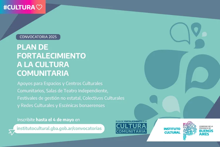 Inscripciones a la tercera edición del Plan de Fortalecimiento a la Cultura Comunitaria