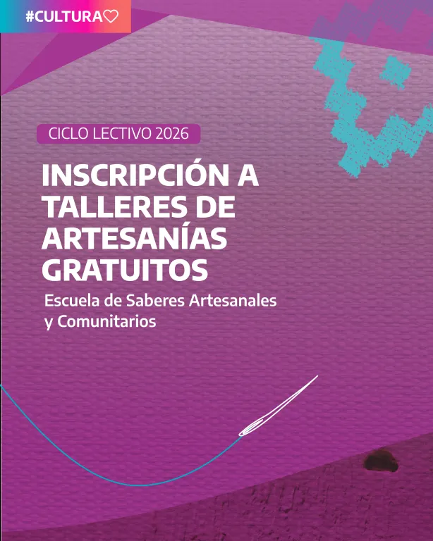 Inscripción a los talleres gratuitos del Mercado de Artesanías Bonaerenses