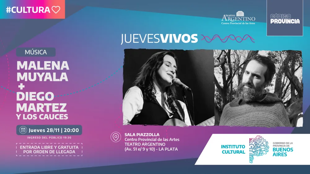 Cierra el año el ciclo “Jueves Vivos” en el Teatro Argentino