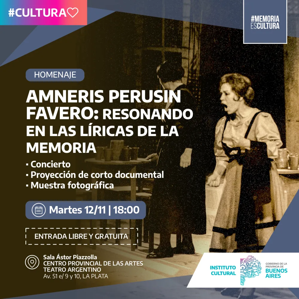 Se realizará un homenaje a Amneris Perusin Favero