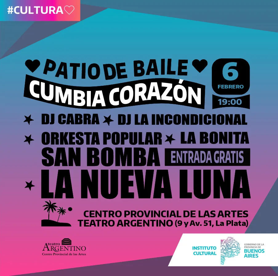 Con La Nueva Luna, la programación de febrero en el Teatro Argentino comienza a pura cumbia