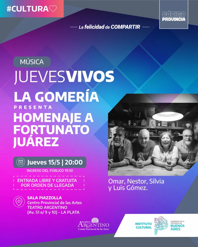 La Gomería homenajea a Fortunato Juárez en Jueves Vivos