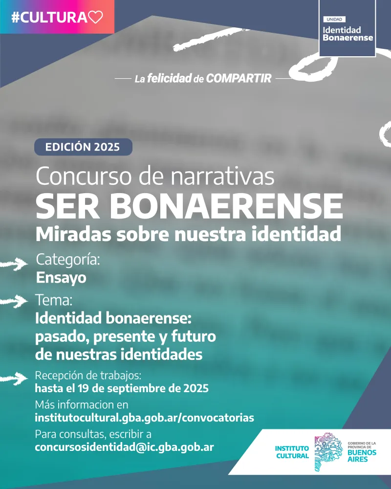Se presenta la cuarta edición del concurso de narrativas “Ser Bonaerense”