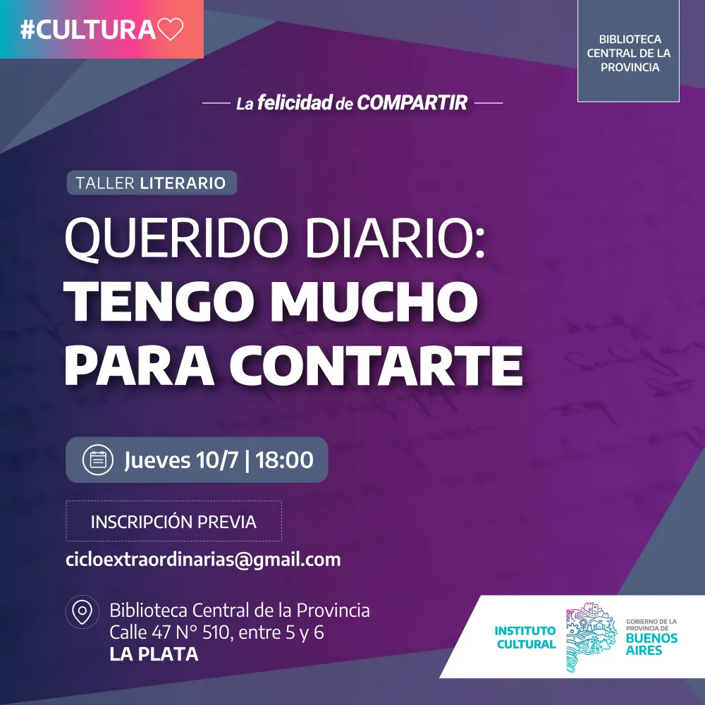 Querido Diario: nueva edición del ciclo de escritura autoficcional en la Biblioteca Central