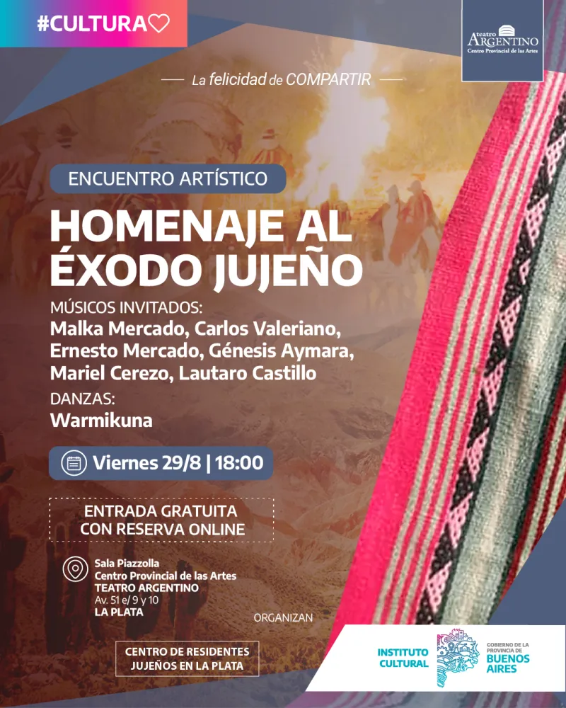 Homenaje al Éxodo Jujeño en el Teatro Argentino