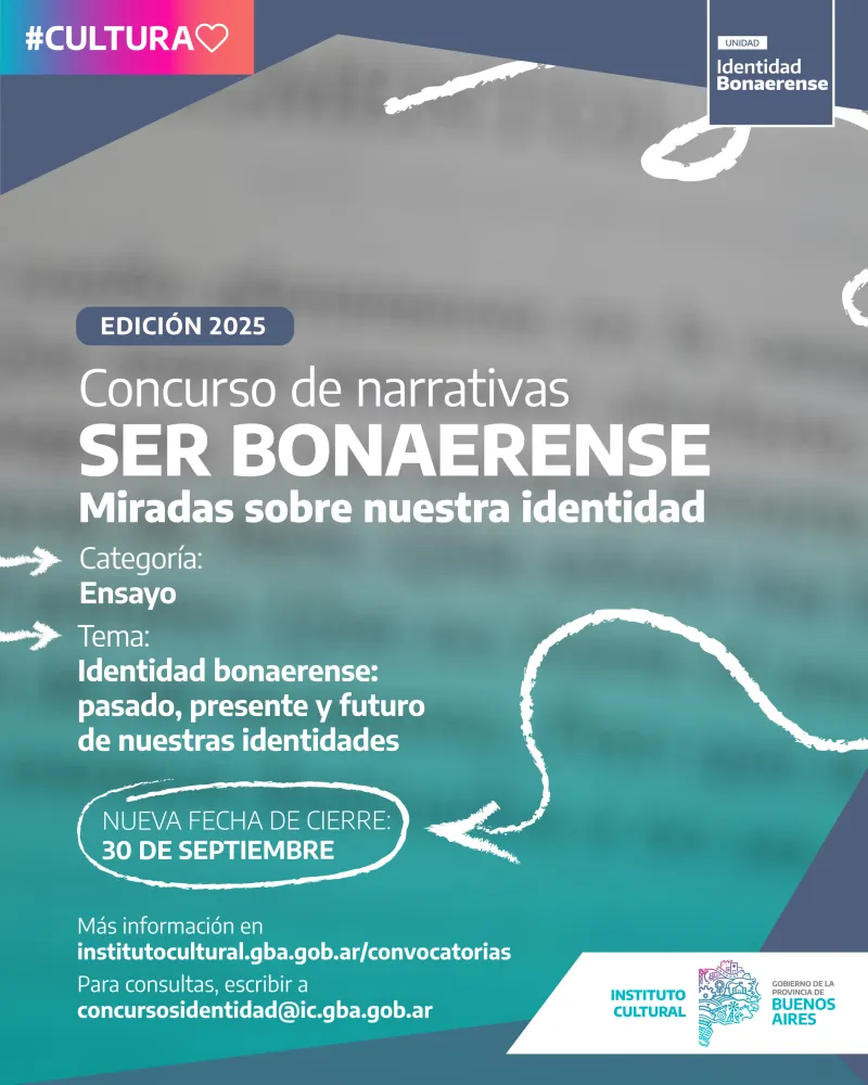 Se extiende la fecha de recepción de narrativas para el concurso “Ser Bonaerense”