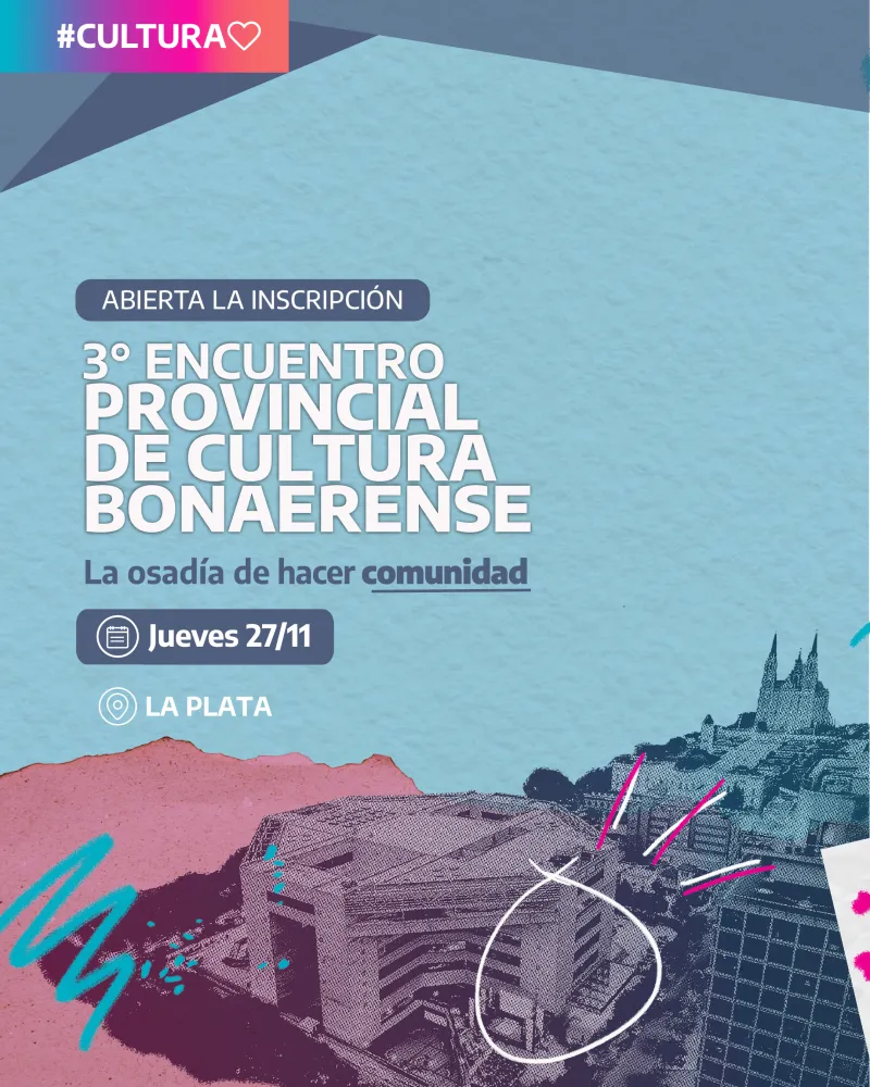 Inscripción al Encuentro Provincial de Cultura Bonaerense