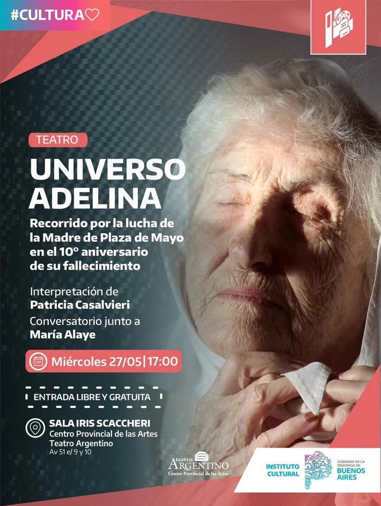 A 10 años del fallecimiento de Adelina Dematti de Alaye, se realizará “Universo Adelina”