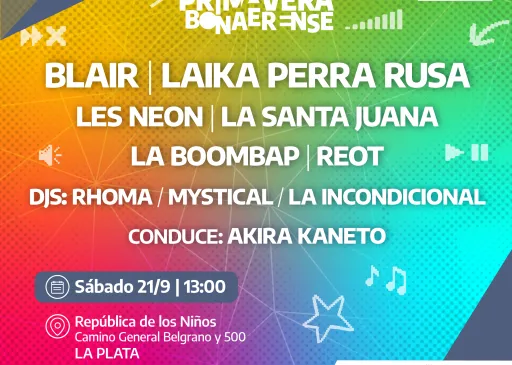 Llega a la República de los Niños el Festival Primavera Bonaerense