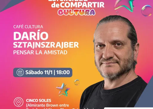 Dario Sztajnszrajber llega a Pinamar con un conversatorio para pensar la amistad