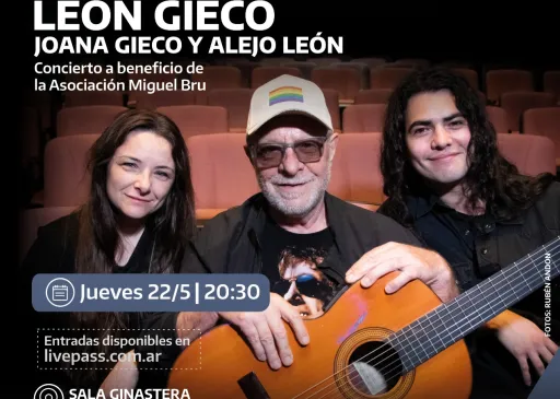 León Gieco brindará un concierto en el Teatro Argentino a beneficio de la Asociación Miguel Bru