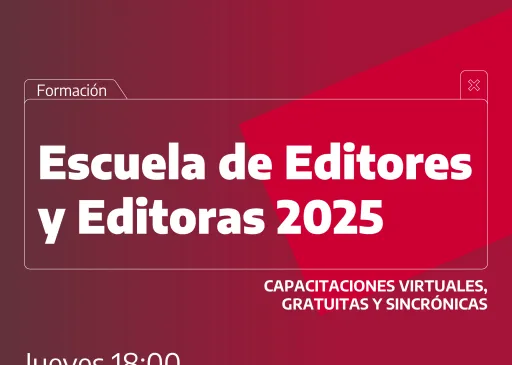 Abren las inscripciones para una nueva edición de la Escuela de Editores y Editoras