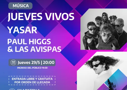 Jueves Vivos en el Teatro Argentino: con canción pop y electrónica rioplatense cierra la programació